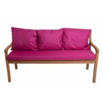 Coussins pour banc extrieur 140x50x7 / 3x50x56cm, coussins pour banquette de jardin rose, coussins pour ...