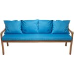Setgarden - coussin pour banc de jardin 3 places 180x60 / 4x50x56cm, coussin ext�rieur, coussins pour ...