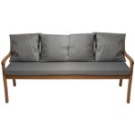 Setgarden - coussin pour banc de jardin 3 places 180x60 / 4x50x56cm, coussin extérieur, coussins pour ... Setgarden - coussin pour banc de jardin 3 places 180x60 / 4x50x56cm, coussin extérieur, coussins pour ...