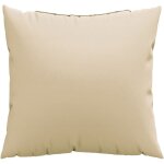 Coussins de canap lot de 4 beige 50x50 cm tissu vidaxl