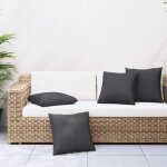 Coussins de canap� 4 pcs noir 60x60 cm tissu - vidaxl