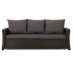 Coussins de canap� meubles de jardin en r�sine tress�e anthracite, coussins balan�oire d'ext�rieur 150x60x50cm ...