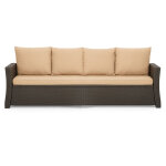 Coussins de canap� meubles de jardin en r�sine tress�e beige, coussins balan�oire d'ext�rieur 180x50x50cm ...