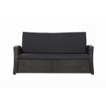Coussins de canap meubles de jardin en rsine tresse tresse noir, coussins balanoire d'extrieur ...