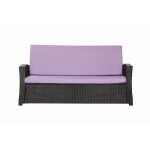 Coussins de canap meubles de jardin en rsine tresse violet, coussins balanoire d'extrieur 110x60x50cm ...