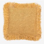 Sklum - coussin carr en raphia tress (45x45 cm) doncka naturel