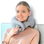 Coussin cervical massant et vibrant - coussin de nuque massant - oreiller de voyage pour les voayges ...