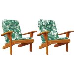 Coussin de chaise 2 pcs?coussins d'ext�rieur vert 58 x 77 x 4. 5 cm tissu oxford cfw723196