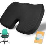 Coussin de chaise de bureau + guide d'exercices et d'tirements coussin anti - escarres coussin coccyx ...