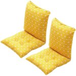 Coussin de chaise avec dossier, 40x40cm coussin de si�ge lot de 2 , doux et respirant pour chaises de ...