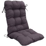 Deco arts - coussin pour chaise avec dossier - capitonn - 50x120x8cm - gris carbone