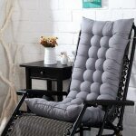 Coussin de chaise � dossier haut, coussin de si�ge de chaise de jardin �paissi, coussin de chaise longue ...