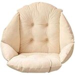 Coussin de chaise avec dossier si�ge coquille fauteuil velours douillet elastique impermeable pour chaise ...