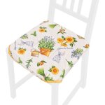 Coussin pour chaise doux universel lavable housses de chaise lacets de fixation lavande shabby chic