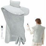 Coussin chauffant cervical dos et nuque - couverture chauffante, 6 temp�ratures r�glables / minuterie ...