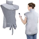 Coussin chauffant cervicales dos nuque - couverture chauffante electrique avec 6 temprature rglable ...