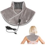 Coussin chauffant pour le cou et les �paules, attelle de cou chauffante �lectrique, design extra large, ...