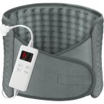 Coussin chauffant electrique 126x30cm ceinture chauffante lombaire 6 niveaux de temprature et arrt ...
