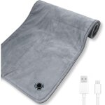 Coussin chauffant �lectrique, 60x30cm tapis chauffe dos, 3 niveaux de temp�rature, coussin chauffant ...