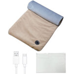 Coussin chauffant �lectrique, 60x30cm tapis chauffe dos, 3 niveaux de temp�rature, coussin chauffant ...