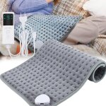 Coussin chauffant électrique avec fonction d'arrêt automatique, 9 niveaux de chauffage, 4 modes de minuterie, ... Coussin chauffant électrique avec fonction d'arrêt automatique, 9 niveaux de chauffage, 4 modes de minuterie, ...