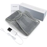 Coussin chauffant electrique oneamg 126x30cm ceinture chauffante lombaire 6 niveaux de temprature et ...