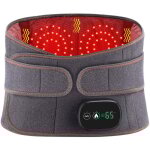 Coussin chauffant �lectrique pour la taille, ceinture chauffante pour dos sans fil avec 3 modes de massage ...