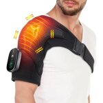 Coussin chauffant pour paule, enveloppement d'paule chauffant avec massage, paulire chauffante pour ...