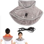 Coussin chauffant ergonomique, microfibre ultra douce, 3 rglages de temprature, pour le cou et les ...