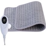 Coussin chauffant avec minuterie pour le dos, la nuque, les �paules et le ventre, 30 x 60 cm (gris)