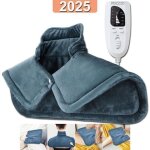Coussin chauffant pour nuque et �paules - 6 temp�rature - couverture chauffante - lavable en machine