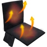 Coussin chauffant portable sige stade 3 niveaux chauffage dossier ergonomique bureau camping sport voyage ...