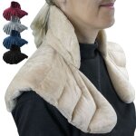 Coussin chauffant, tour de cou pour paules et nuque - beige - vivezen