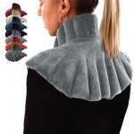 Coussin chauffant, tour de cou pour paules et nuque - gris clair - vivezen