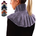 Coussin chauffant, tour de cou pour paules et nuque - mauve - vivezen
