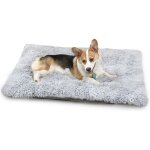 Vicmhuang - coussin chien lavable panier pour chien en peluche orthopédique lit pour chien 110x75cm gris ... Vicmhuang - coussin chien lavable panier pour chien en peluche orthopédique lit pour chien 110x75cm gris ...