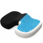 Coussin coccyx anti escarre fessier avec gel respirant, coussin de si�ge orthop�dique ergonomique m�moire ...