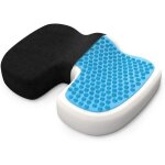 Coussin coccyx anti escarre fessier avec gel respirant, coussin de si�ge orthop�dique ergonomique m�moire ...