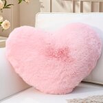 Coussin coeur klein, coussin en forme de coeur rose, oreiller c?ur coussins d�coratif en peluche, coussins ...