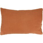 Coussin collection gaz & sherpa double gaze de coton et polyester 30x50 cm