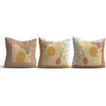 Coussin dco ? fleurs et oiseaux (lot de 3) izmir