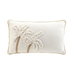 Coussin d�co tuft�  sahara  30x50cm naturel