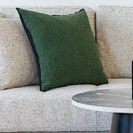 Coussin d�co vert fonc� bruges