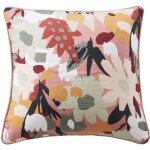 Coussin dehoussable en gaze de coton 45 x 45 cm leane