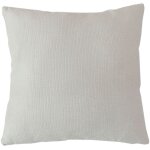 Coussin d�houssable en velours chenill� ecru 40x40 cm