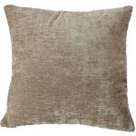 Coussin d�houssable en velours naturel 40x40 cm