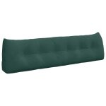 Coussin de dos vert fonc� 180 x 24 x 50 cm velours vidaxl