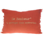 Coussin �lixir corail ? 40 x 60 cm - 40x60cm - corail