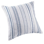 Coussin ext�rieur d�perlant ray� bleu 50x50 cm