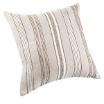 Coussin ext�rieur d�perlant ray� vert 50x50 cm